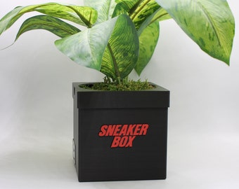 Sneakers Box Planter Pot - 3D Printed - Sneakers Box Decor - Plant Pot for Indoor Plants - Unique planter for indoor with Drainage hole