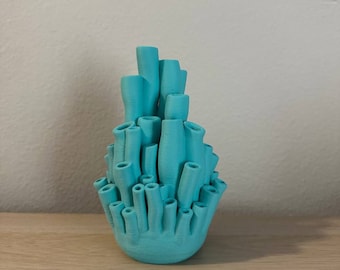 Coral, Coral Vase Decor, flower vase, beach decor, 3D Printed Vase, Flower Pot Home Decoration