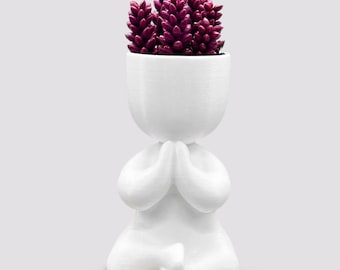 Yoga Pose Planter: 3D Printed Succulent Pot