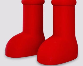 Pair of Big Red Boots - Pen and Pencil Cup Holder - Home decor - Cartoon Boots - 3D Printed
