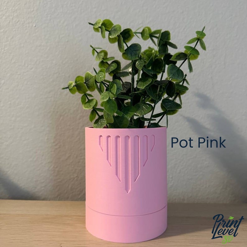 Plant pot, planter pot with drainage 3D Printed, Nordic Minimalist, Boho Succulent planter, Home Decor Gift image 8