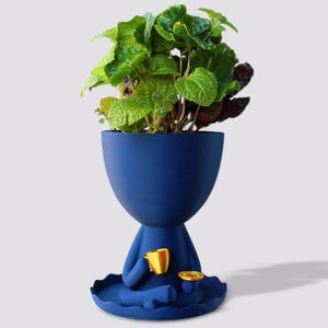 Coffee Love Planter with Drain Tray - Unique Coffee Shop Decor - Creative Drainage Pots - Coffee Bar Sign