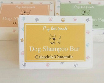 Calendula & Chamomile Solid Shampoo for Dogs /Vegan Shampoo/Natural Glycerin Solid Shampoo/Puppy Shampoo