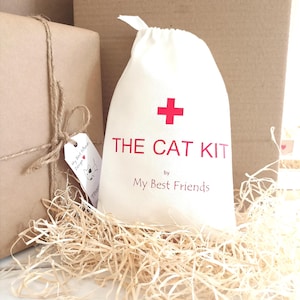 Trousse de premiers soins naturelle pour chats, trousse de premiers soins pour animaux de compagnie, trousse cadeau pour les amoureux des animaux de compagnie, trousse de premiers soins pour les voyages, trousse de premiers soins pour la voiture