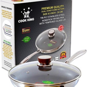 Nonstick Ceramic Frying Pan Skillet, 9.5 Inch Omelet Pan, Healthy