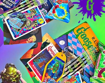 Goosebumps Nostalgia Pack , Vintage Paper pack , 90s book pack, Nostalgic gifts, Book lover gift, Happy Mail