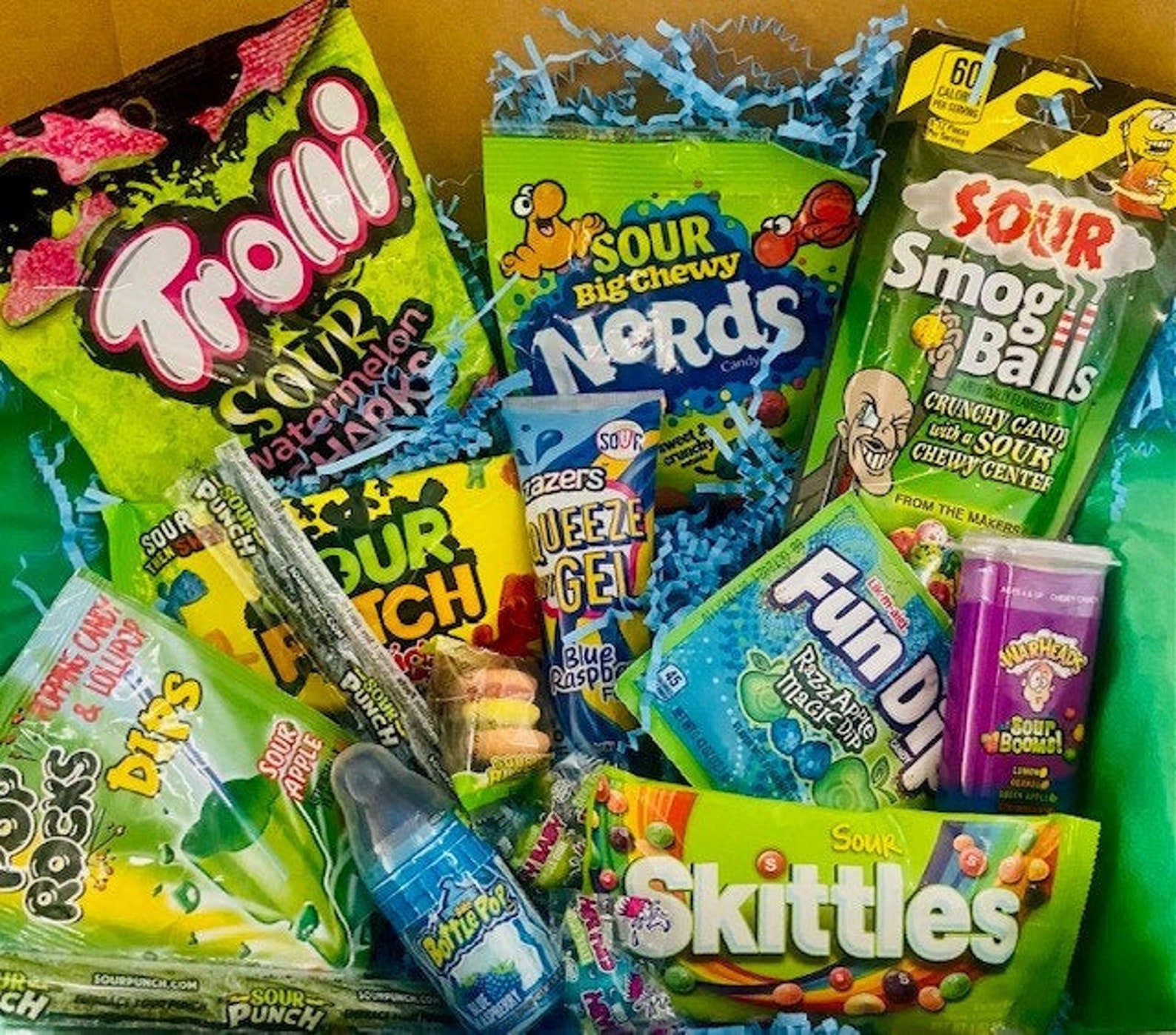 SOUR punch box candy box sour candy gift Birthday boxes Etsy