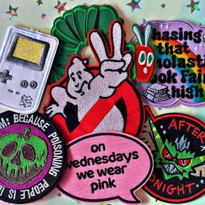 Nostalgic Iron on patches , 80s and 90s patches , iron on patch