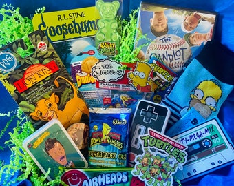 Totally 90s boy Box , 90s kids, Nostalgia box, Retro gift, Birthday gifts