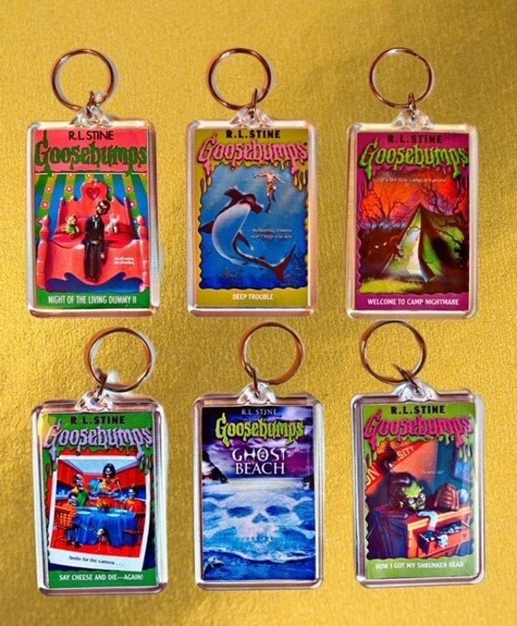 Goosebumps Keychain 6 Pack 90s Gifts Ideas 90s Party Etsy