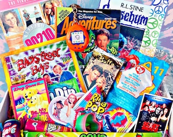 90s Mystery Box! nostalgic gift , Birthday Boxes, Mystery box, 90s fan, Vintage toys, Retro 90s gift