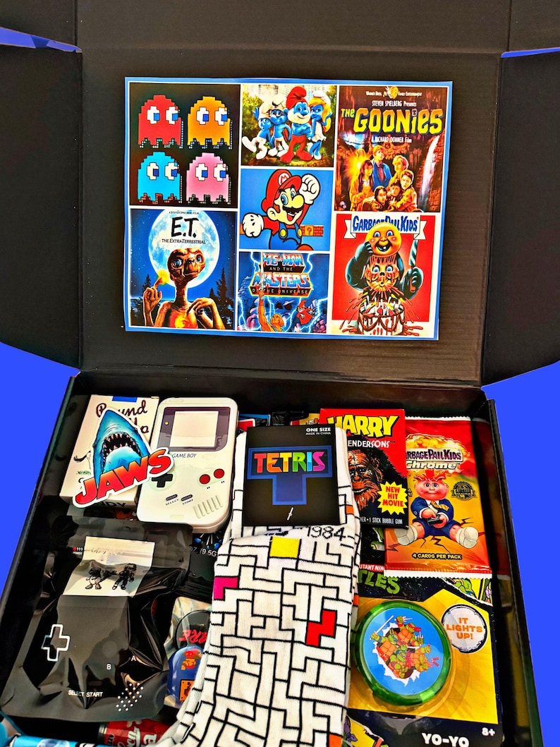 Totally 80s Nostalgia Box, Large Size -80s Nostalgic Toys 80’s Candy 80s Gift Box -40th Birthday-50th Birthday image 5