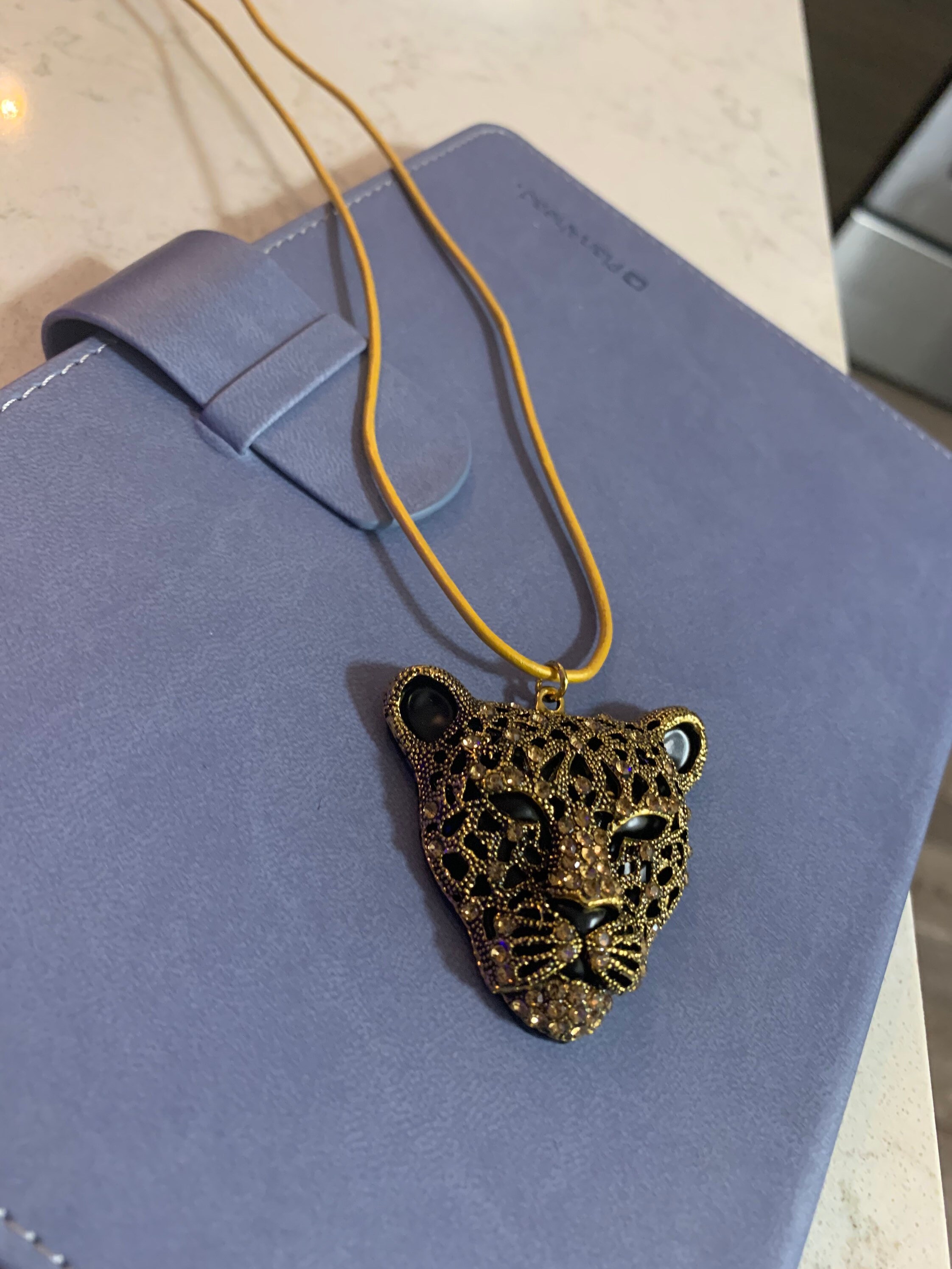 gucci panther necklace