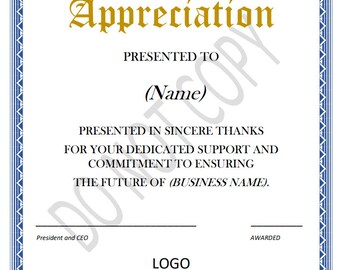 Christian Certificate of Appreciation Bible Study Teacher Downloadable ...