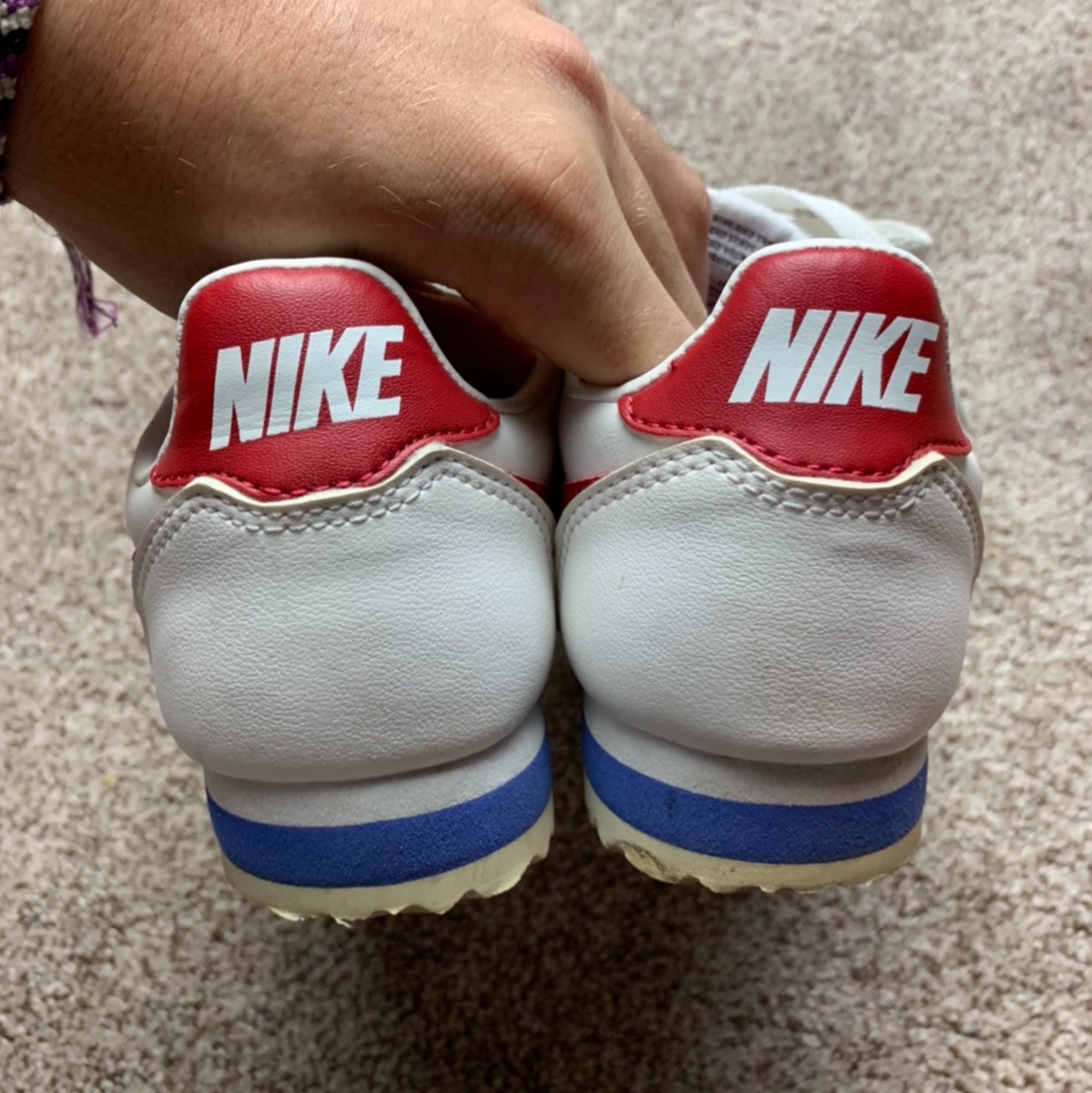 nike cortez red blue