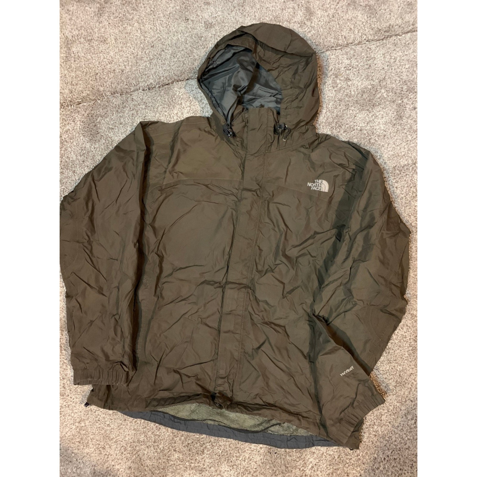 Vintage The North Face brown hyvent windbreaker Size L Etsy