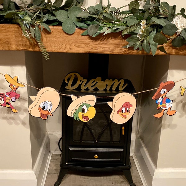 Bannière Les trois caballeros inspirée de Disney