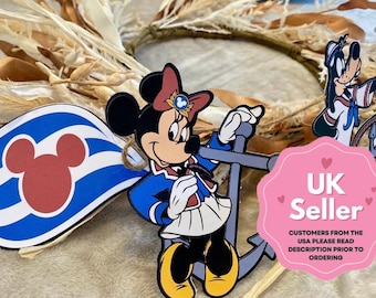 Disney Inspired Personalised Mickey & Friends Cruise Line Banner