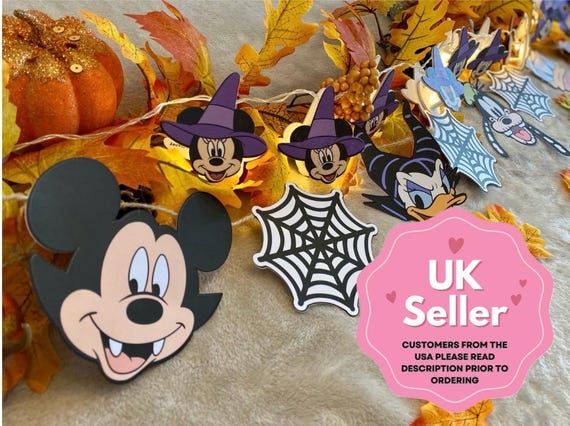 Disney inspired Mickey & Friends Halloween Banner