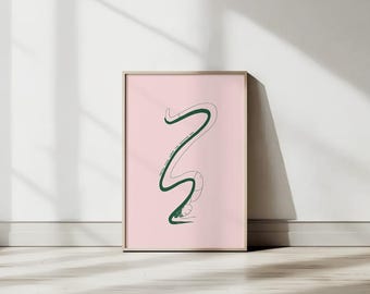Lámina minimalista de yoga – Arte mural de yoga y meditación para mujer