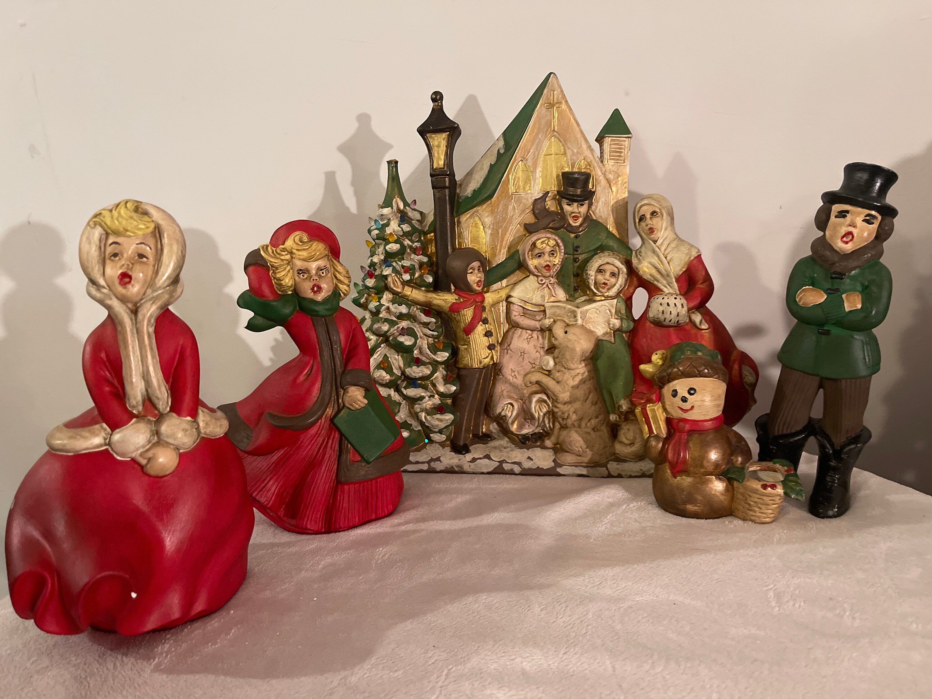 Vintage Christmas Carolers Set Etsy