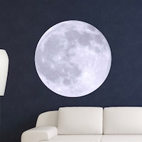 Moon and Stars Wall Decal Sticker - Moon Wall Stickers - Peel and Stick ...