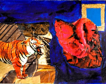 Collage art print: Processing the world