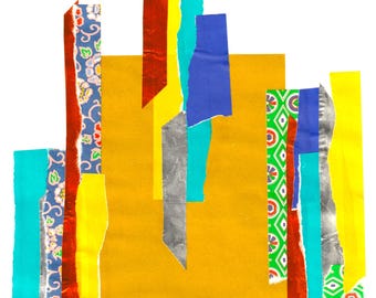Collage art print: Compartmentalization