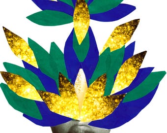Collage art print: Origin