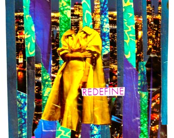 Collage art print: Redfing yourself