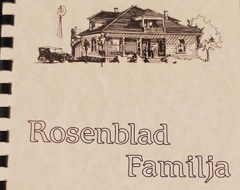 Rosenblad Familja Rosenblad Family Cookbook 1990 Community Regional Texas Cookbook Spiral Bound Appetizers Main Dishes Desserts Recipes