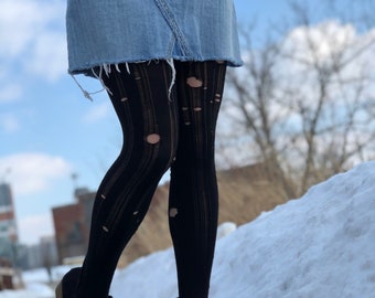 Ripped Tights - Etsy