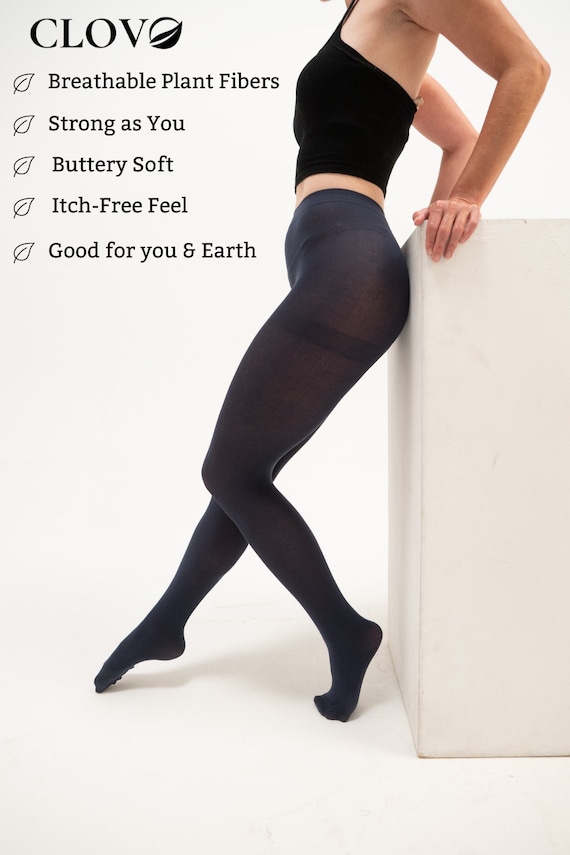 Navy Organic Tights Soft Tights Navy Pantyhose 