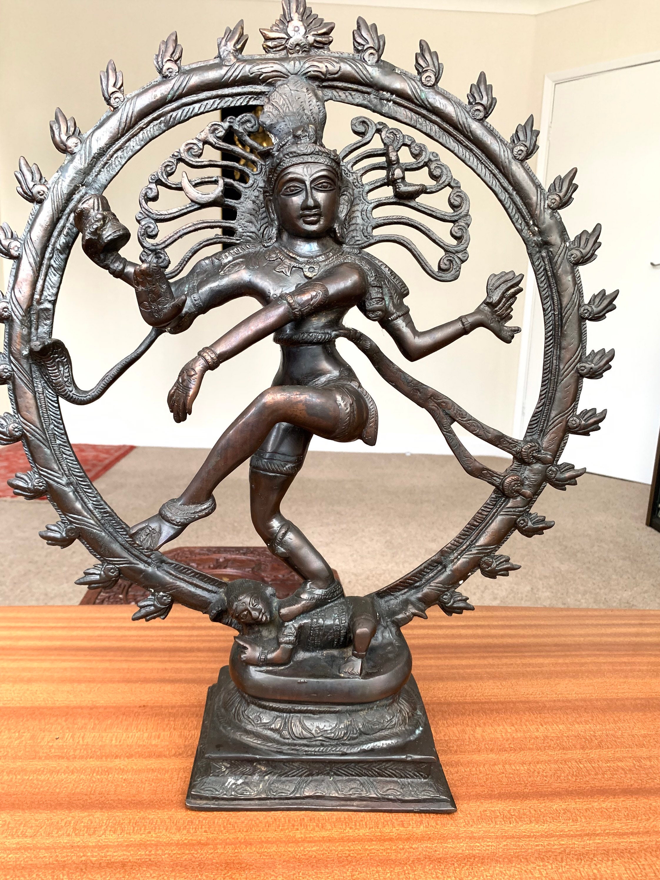 LORD SHIVA NATRAJ Bronze Statue Large Size 22in x 20in weight Etsy
