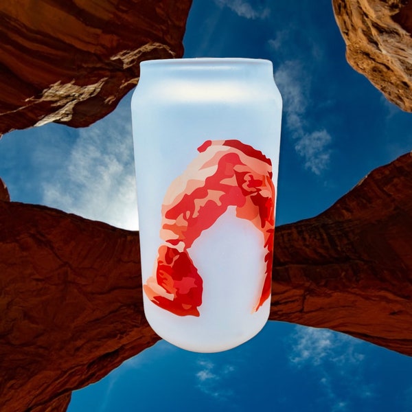 Arches Beer Glass, Utah, Backpacking, Arches Park, Desert, Outdoor, Nature inspired