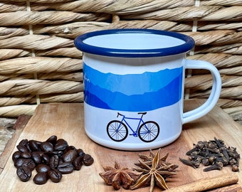 Bicycles Personalized Camper Mug, Bike Club Team Gift, Bike Event, Wedding Gift, Anniversary Gift, Coffee, Outdoor Camping