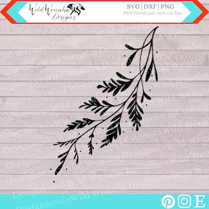 シダ SVG - シダの葉 SVG - 植物 PNG - 植物の繁栄 - シダの繁栄のクリップアート - 即時ダウンロード