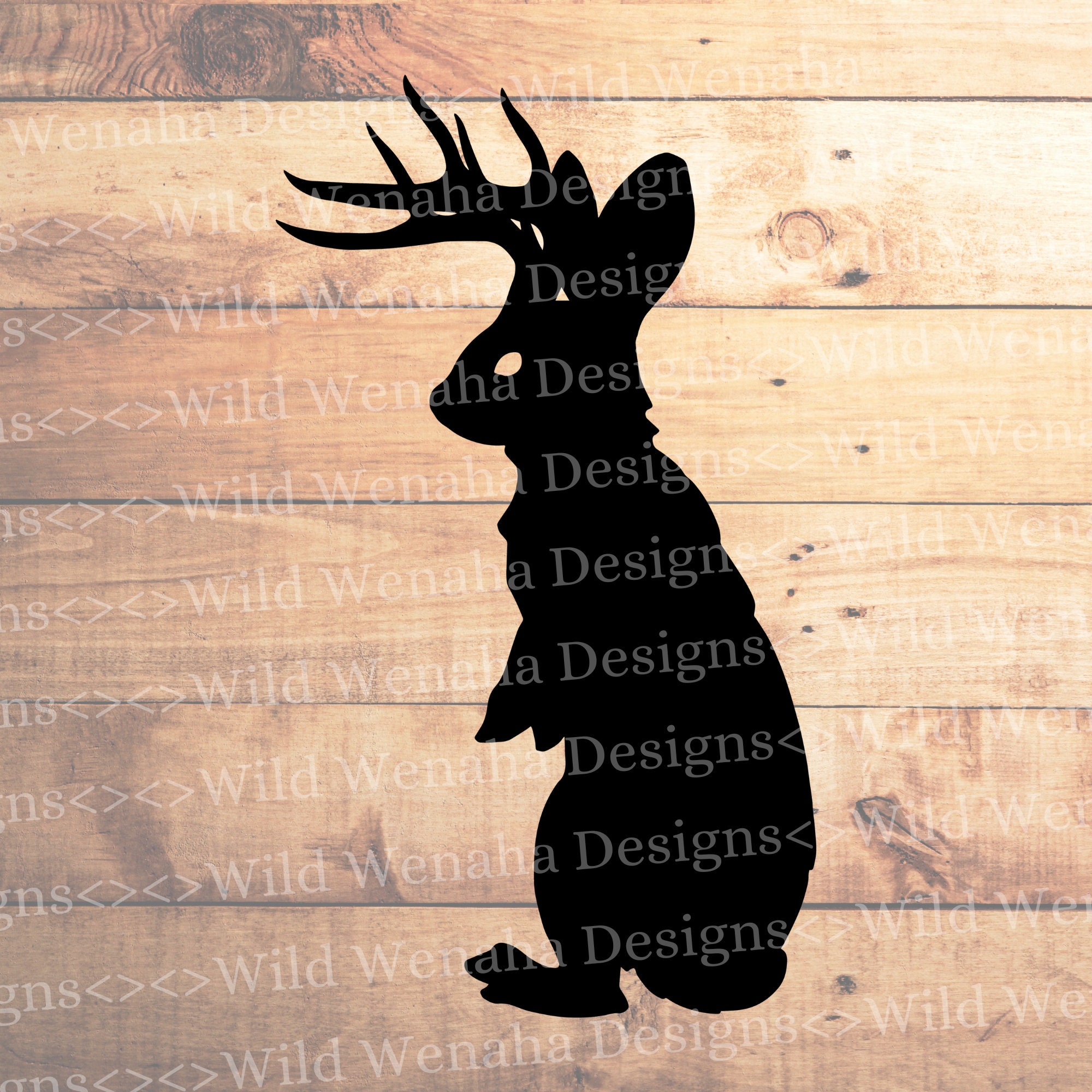 Jack-a-lope Svg Bundle- Rabbit Svg - Jackalope Bunny Png - Dxf ...