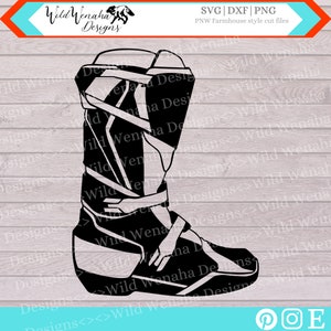 Motocross Boot, SVG, PNG, DXF, Singletrail, Enduro, Dirt Bike Boot, Clipart-Shirt Design, Instant Download-Datei