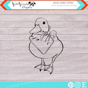 Duck Svg - Duck Png - Duck wearing a Bandana - Farm Animal Svg - SVG/PNG/DXF - instant download
