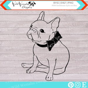 Französische Bulldogge SVG - Frenchie Png - süßer Hund Png - sofort Download