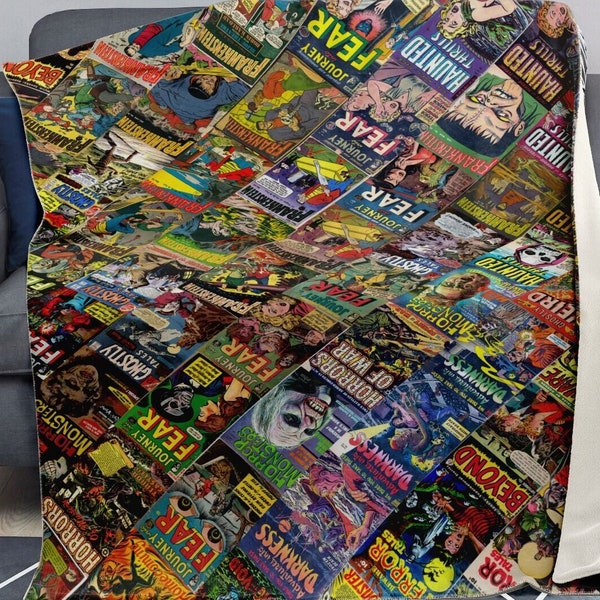 Comic Book Blanket Etsy