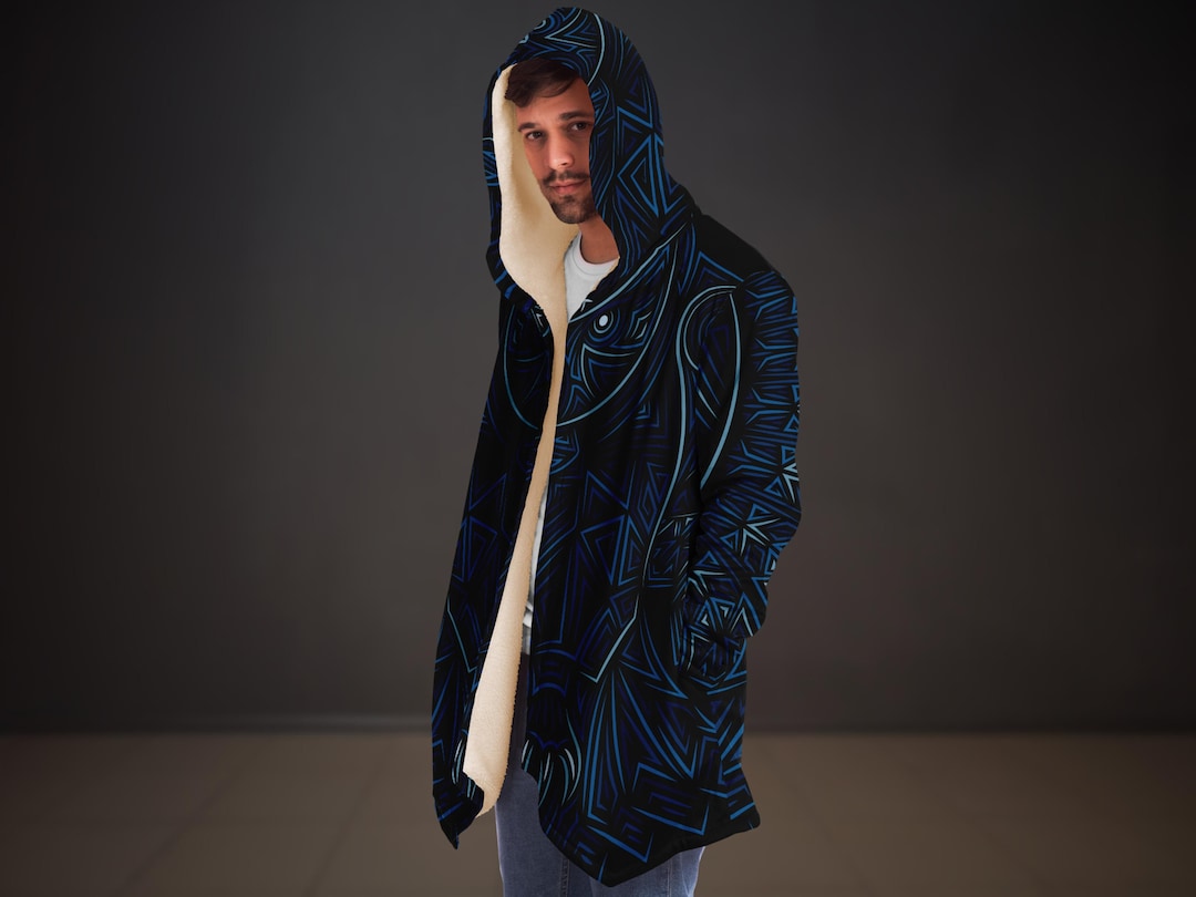 Fantasy Cloak Cosplay Costume Cloak With A Hood Hooded Cloaks Black