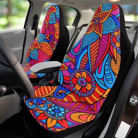 Car Accessories, Car Seat Covers for Women for Summer Tie Dye Car Decor,  Seat Covers for Car, Girly Car Accessory, Cute Car Accessories Girl 