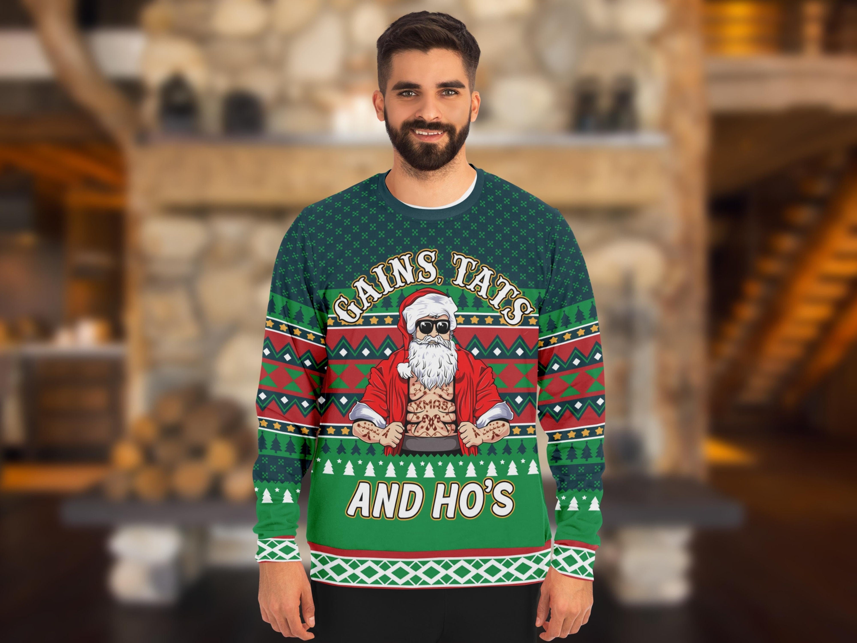 Hajduk Split Custom Ugly Christmas Sweater - EmonShop - Tagotee