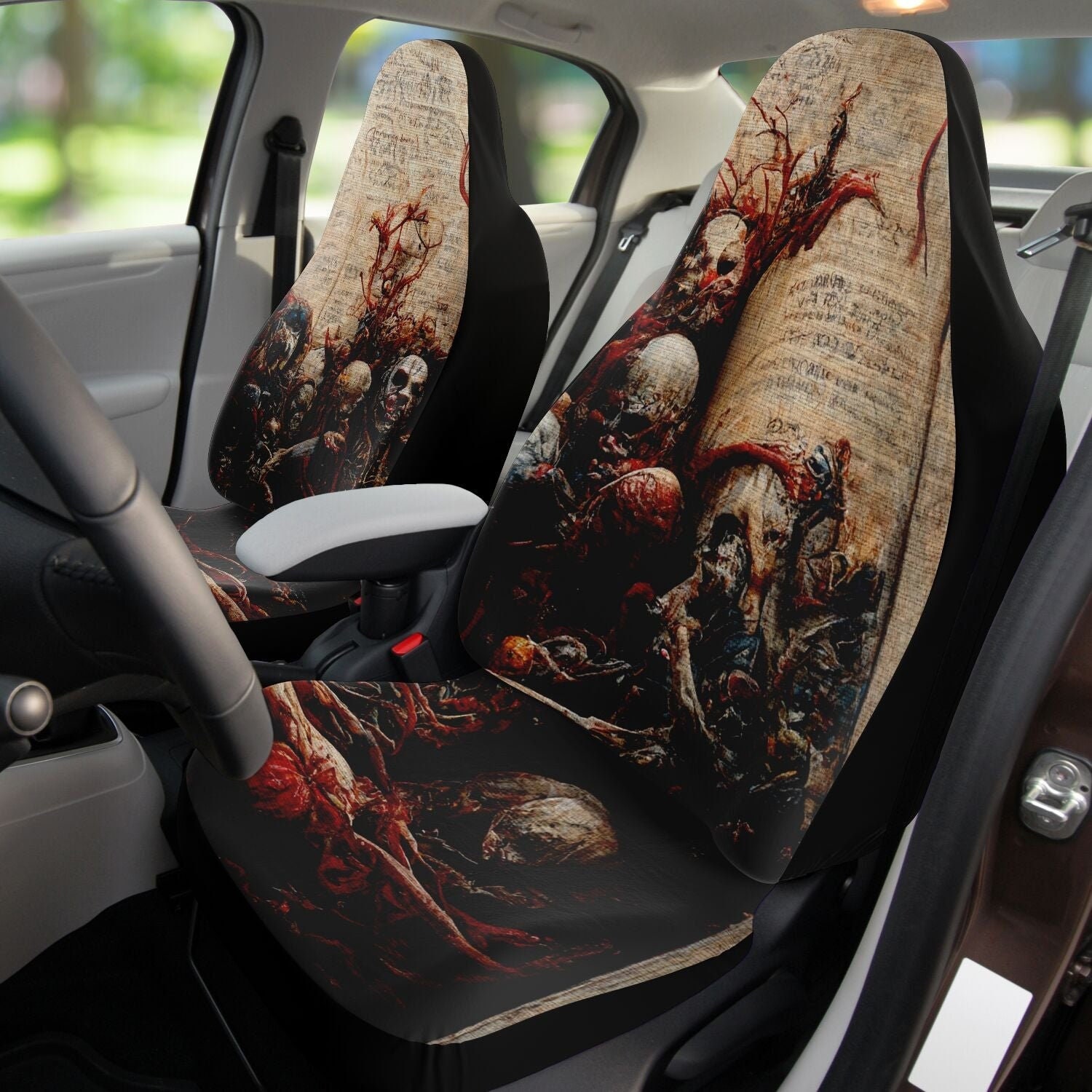 Goth Car Seat Covers, Gothic Vehicle Accessories, Creepy Spiderweb Pattern  Alt Edgy Spooky Red Black Dark Witchy Vampire Aesthetic -  Israel