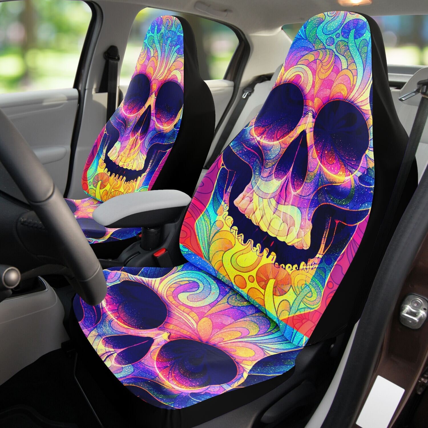 Skull Decor Car Goth Car Accessories Goth Accessories Car Interior  Accessories Witchy Decor Goth Decor Gothic Decor Car Seat Covers 