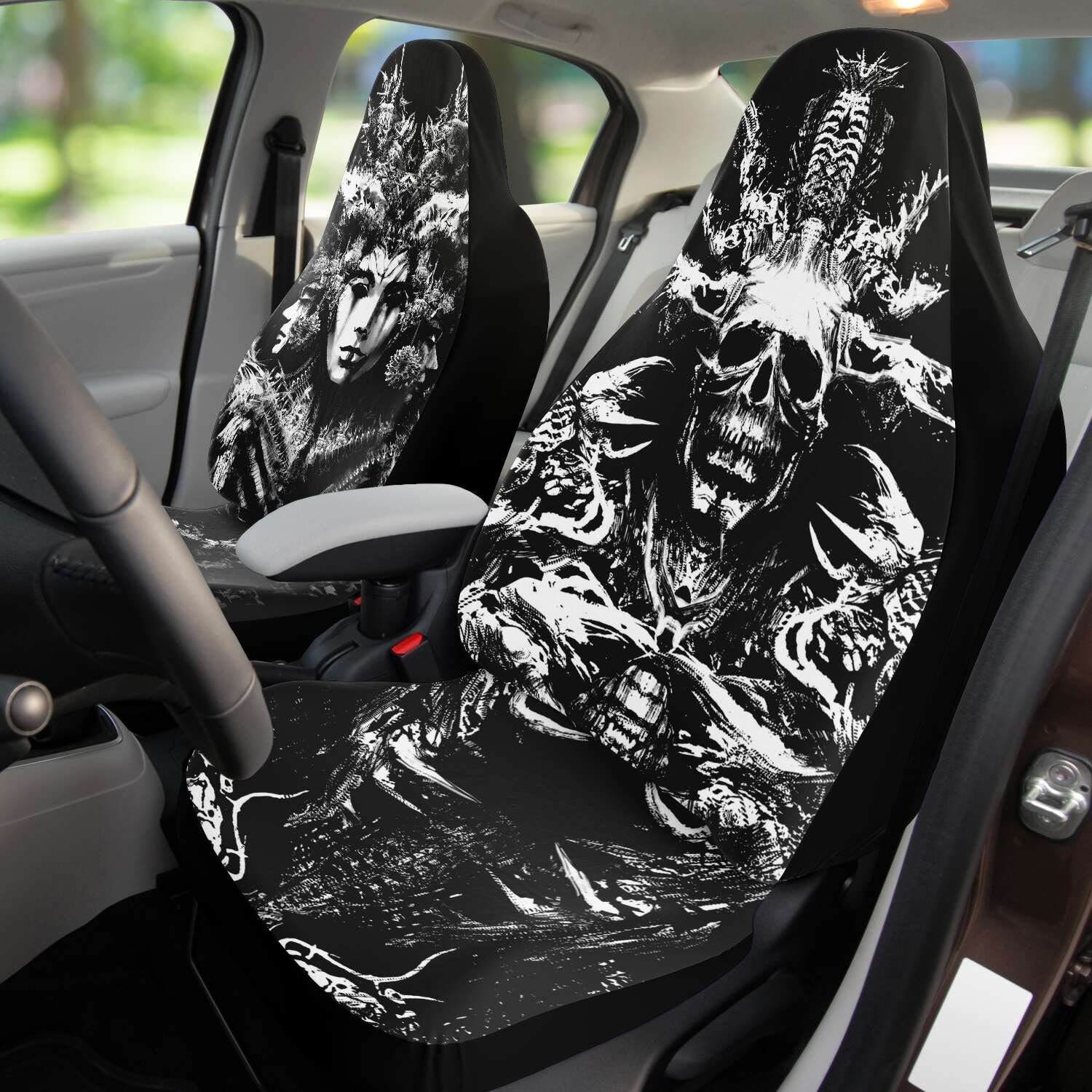 Goth Car Seat Covers, Gothic Vehicle Accessories, Creepy Spiderweb Pattern  Alt Edgy Spooky Red Black Dark Witchy Vampire Aesthetic 