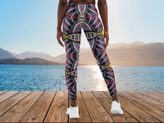 Ensemble sport pour femme : Haut melange + leggings en tissu zebra