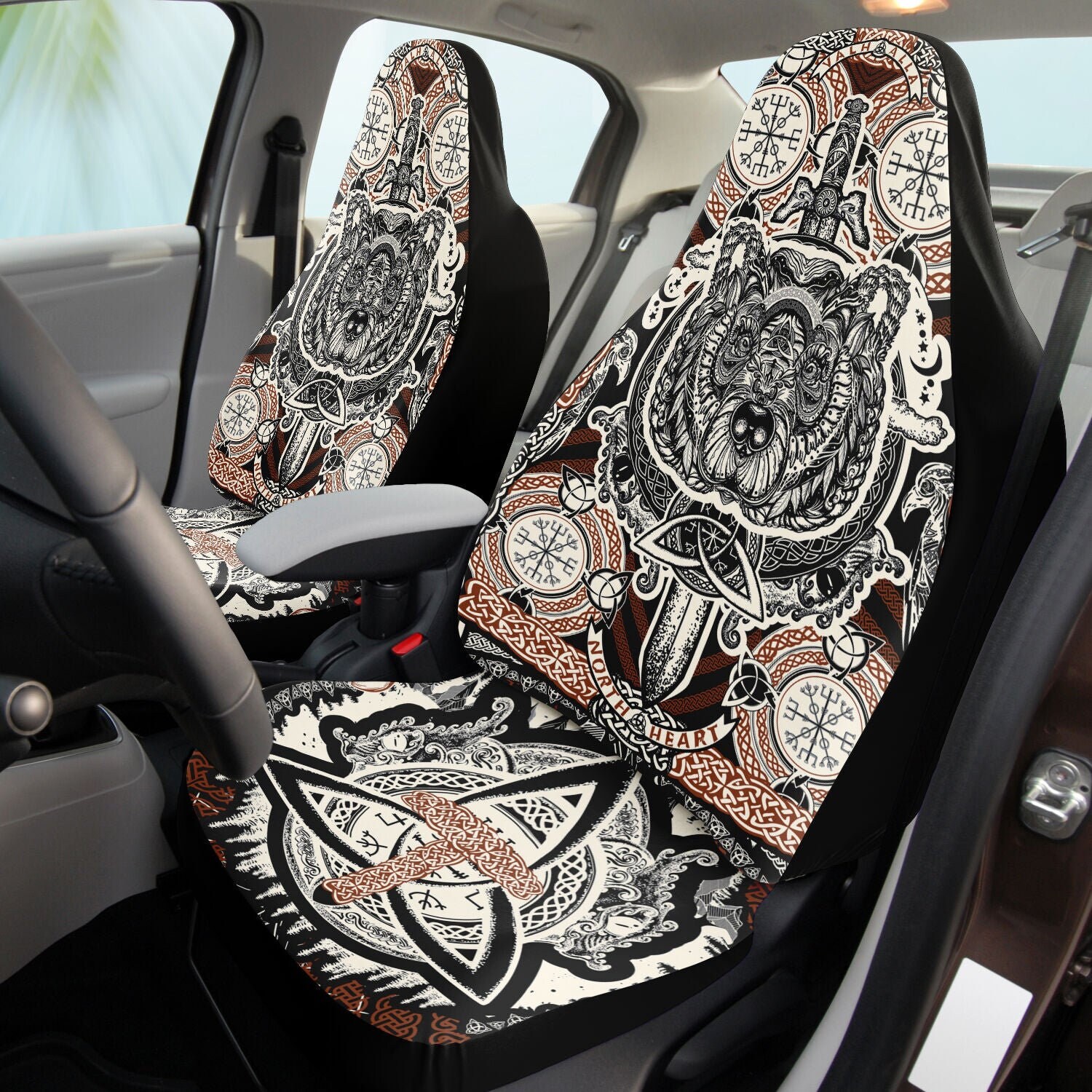 Upgrade Car Interior A Universal Fit 5 Seat Polyester Car Seat Cover Set, 24/7 Customer Service